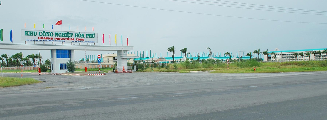 Banner khu công nghiệp Hoà Phú
