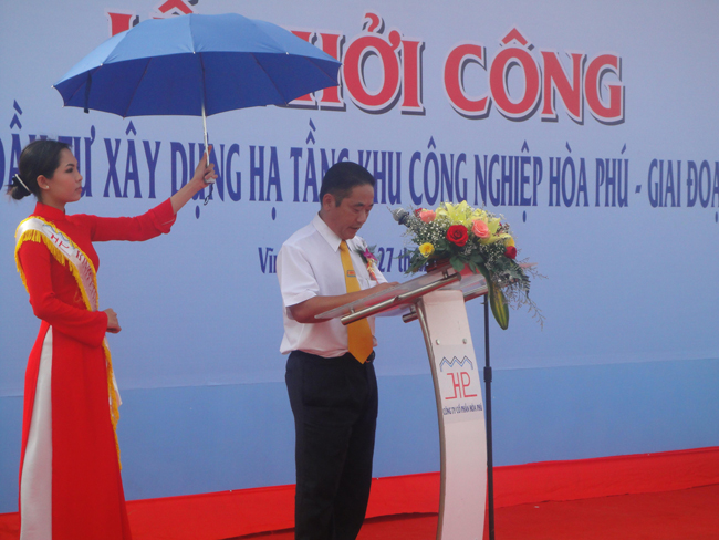 Ông Lâm Quang Hiệp, Phó tổng Giám đốc Công ty CP ĐT XD Cửu Long