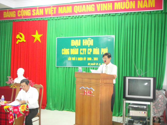 Ông Hà Duy Dũng, đọc diễn văn khai mạc Đại hội
